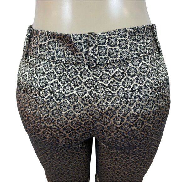 Ann Taylor Womens Geometric Patterned Slim-Fit Ankle Trousers Size 2 - Picture 5 of 10